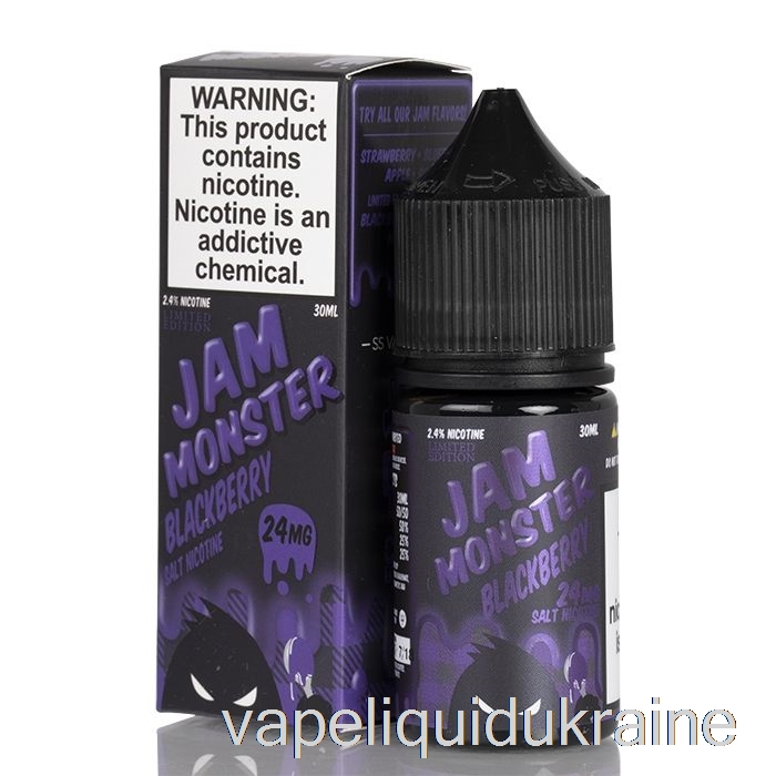 Vape Ukraine Blackberry - Jam Monster Salts - 30mL 24mg